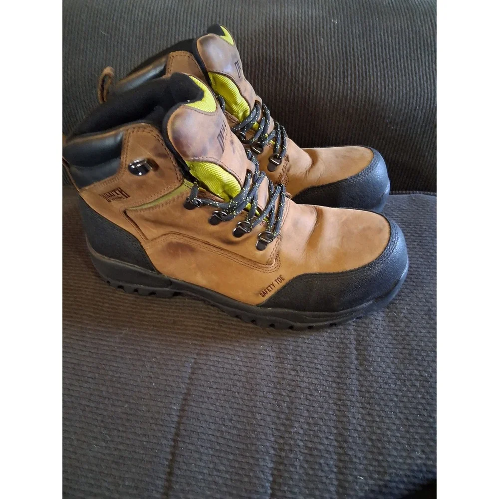Duluth Trading Co Jackpine Safety Toe Waterproof Work Boots‎ Mens 10.5 Leather